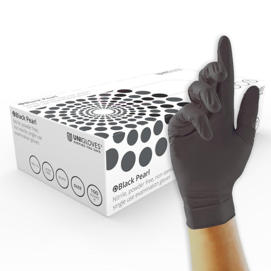 UniGlove Pearl Nitrile Gloves 10+ Colours - 100 Gloves per box